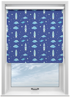 Blast Off, Blue Comet - Roller Blind